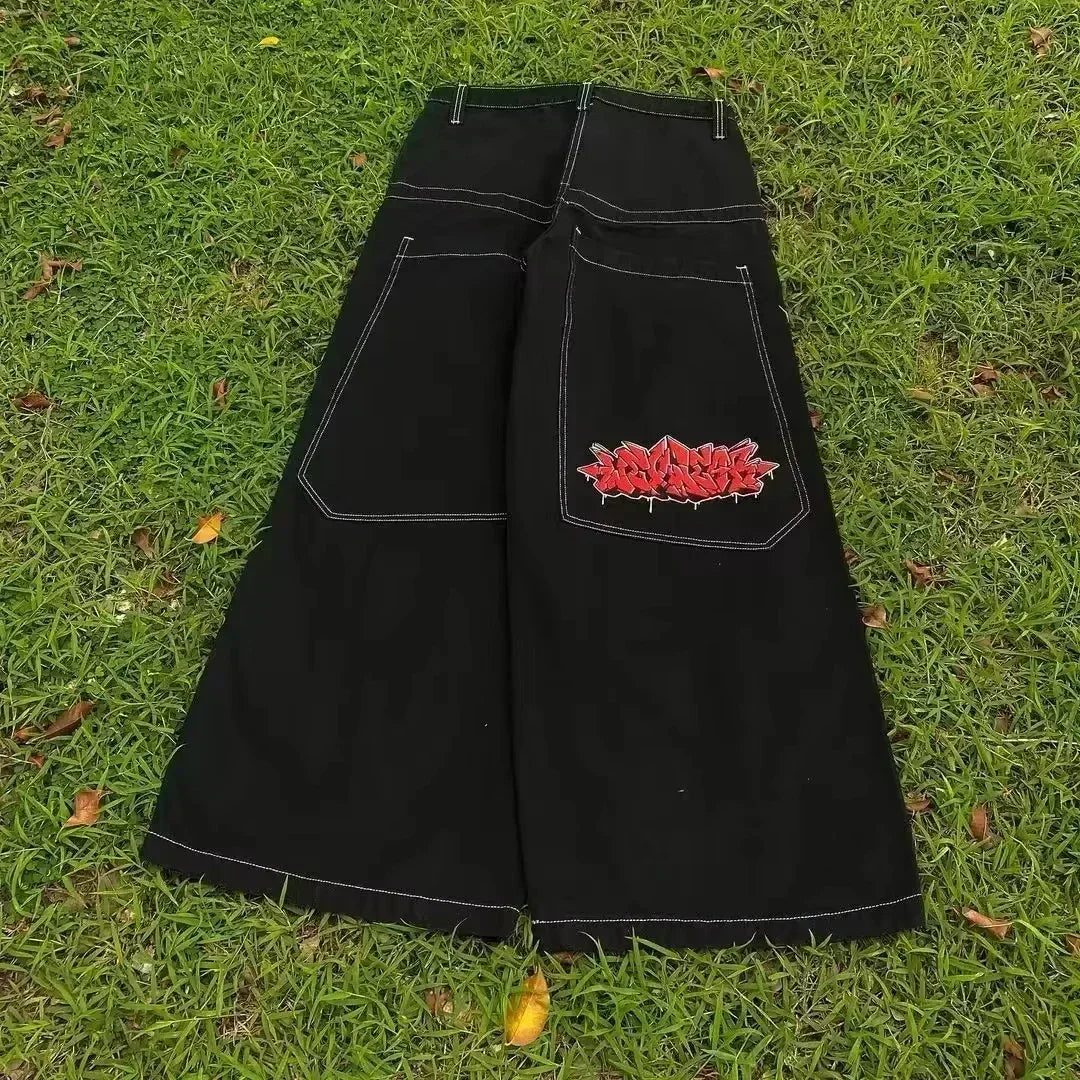 American Fashion Trend Joker Best Sell Special Spot Jeans Women Street Y2K New Punk Oversized Wide-leg Pants Unisex Casual Jeans