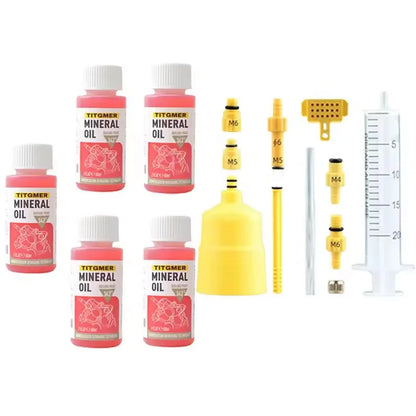 High Performance Bike Brake Mineral Oil - 60ml/2oz - Ideal for Shimano and Tektro Hydraulic Brake Systems