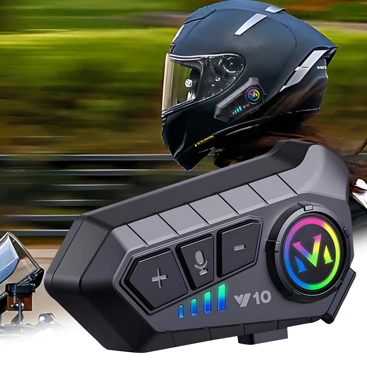 Motorcycle helmet bluetooth headset Wireless Hands-free Waterproof Motorcycle Player Speaker Earphone