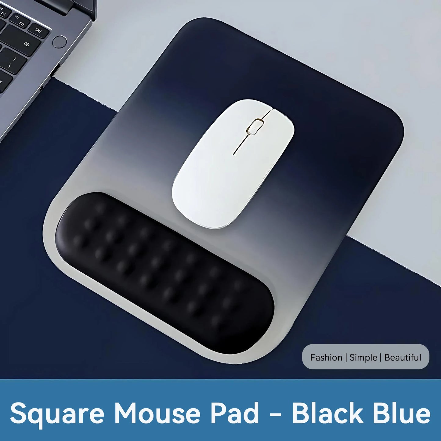 Gradient color mouse pad comfortable wrist rest non-slip mouse pad soft mouse pad wrist rest computer desktop mouse pad