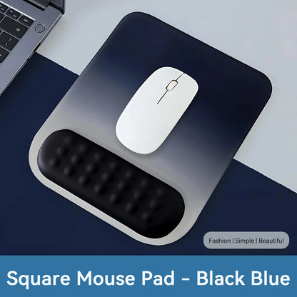 Gradient color mouse pad comfortable wrist rest non-slip mouse pad soft mouse pad wrist rest computer desktop mouse pad