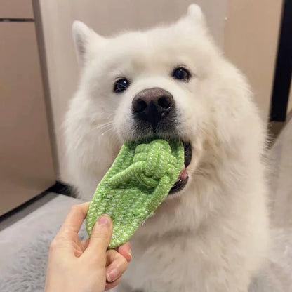 Pet Cotton Rope Slipper Knot Toy For Small Dogs Interactive Chew Toy Dental Clean Teeth Grind Tartar Control Non Toxic Dog Toys