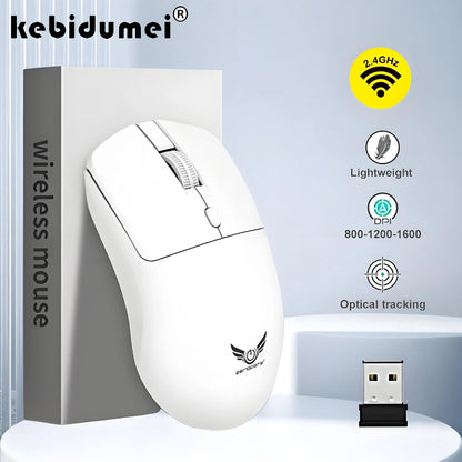 2.4G Wireless Mouse Gaming Mouse Ergonomic Mice 800-1200-1600 DPI Mouse Rechargeable Office Mice for PC Laptop Macbook Pro