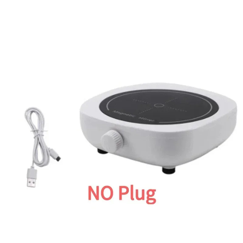 Mini Magnetic Stirrer Lab Stir Mixer Portable Stir Plate with Stir Bar 2L 4000RPM USB Cable Connection for Laboratory
