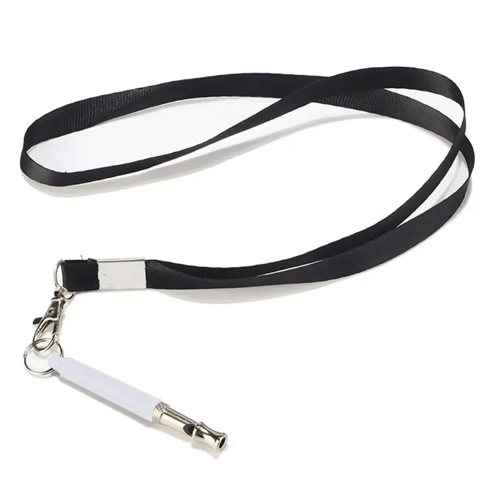 Silent Ultrasonic Dog Whistle Adjustable Pitch Stop Barking with Lanyard Strap Dog Training Coach Whistle Pet Supplies