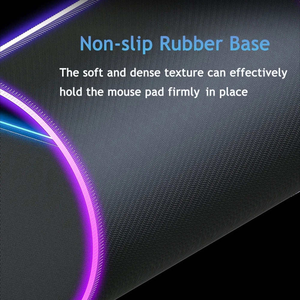 S_stalker 2 Mouse Pad RGB 3 mm Mouse Pad Rubber Mouse Pad LED Lamp Cute Desk Mat Anime Carpet  Desk Led Mouse Pad Mouse Pad Gran