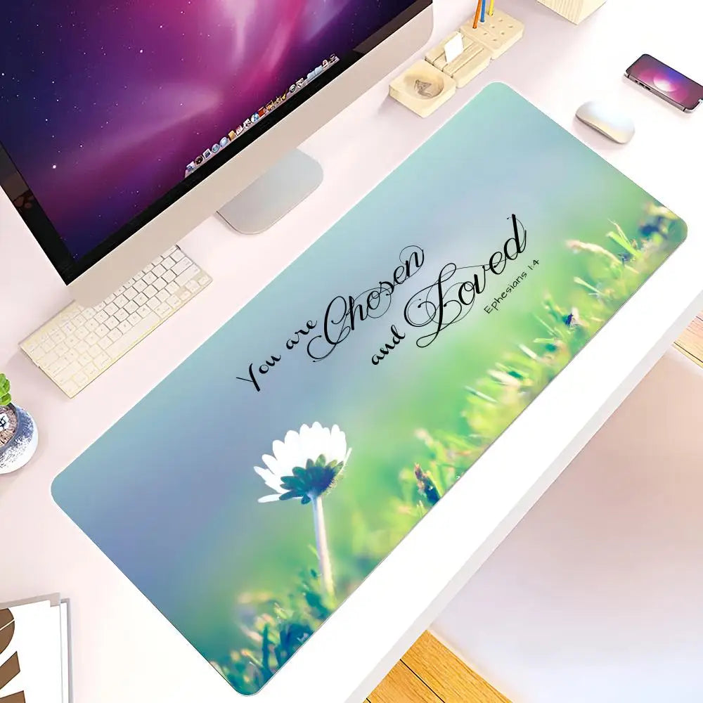 Bible Verse     Mouse Pad Game mouse pad face gamer desk pad mouse pad carpet accessories table pad