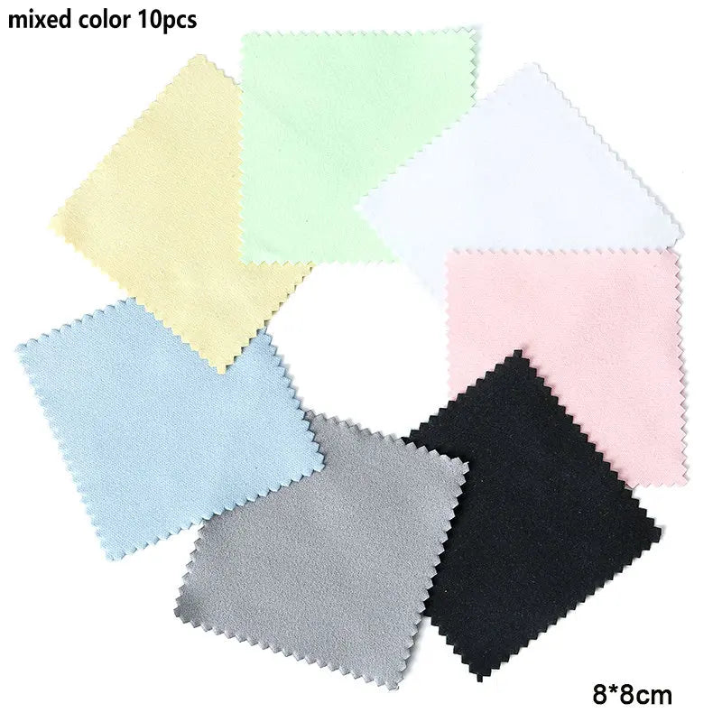 Silver Polishing Cloth 10-50 Pieces Jewelry Cleaning Coin Polish Tarnish Removal Wipes for Antique Sterling Silver Gold Brass