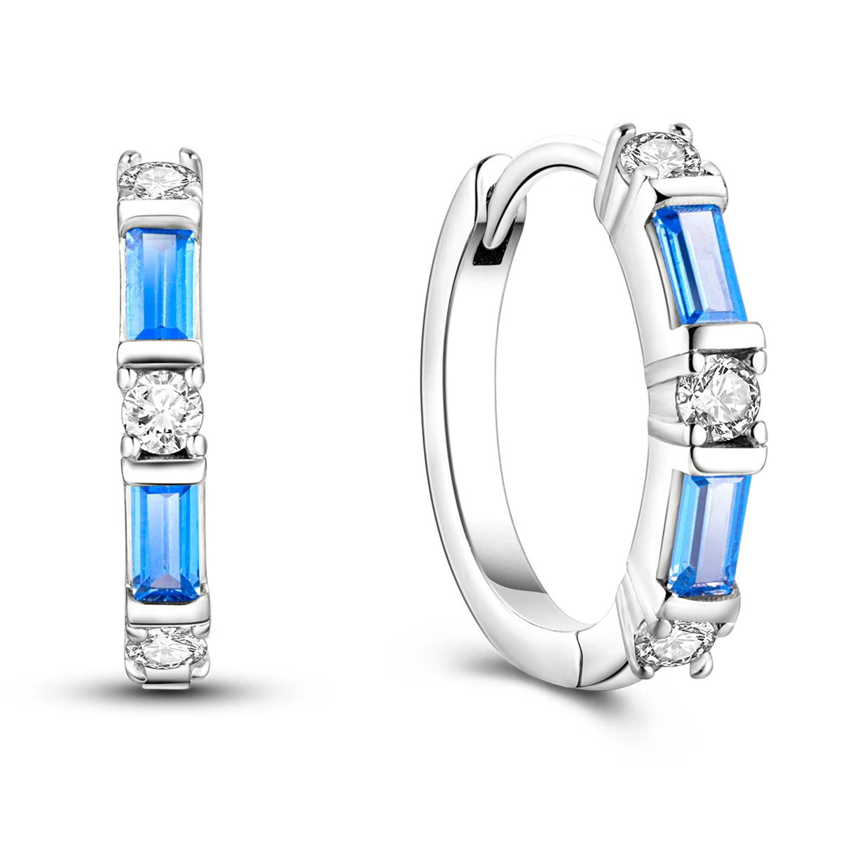 925 Sterling Silver Gold Drop Earrings For Woman Flower Round Sun Hoop Earring Pendientes Classic Original Woman Jewelry Gift