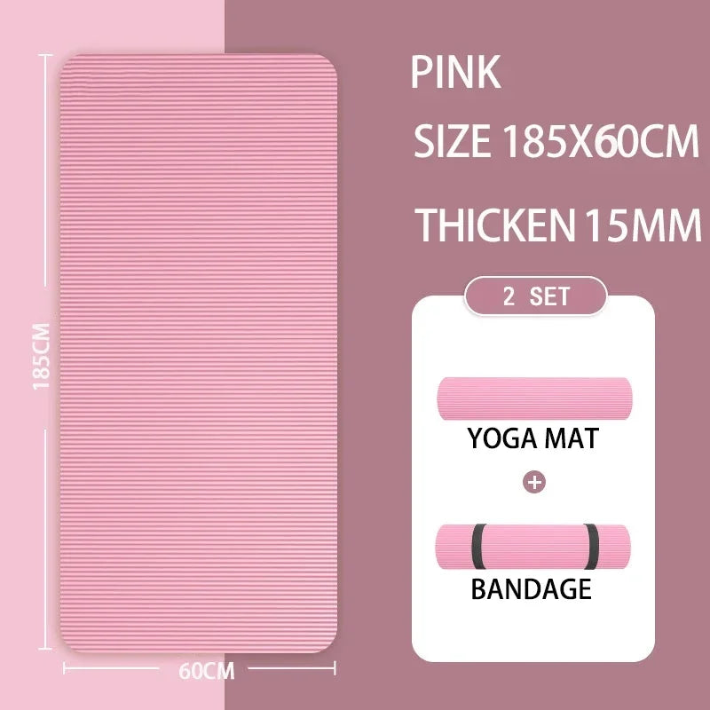 10MM/15MM/20MM Thick Yoga Mat Anti-skid Sports Fitness Mat  Comfort Foam Yoga Matt for ExerciseYoga and Pilates Gymnastics Mat