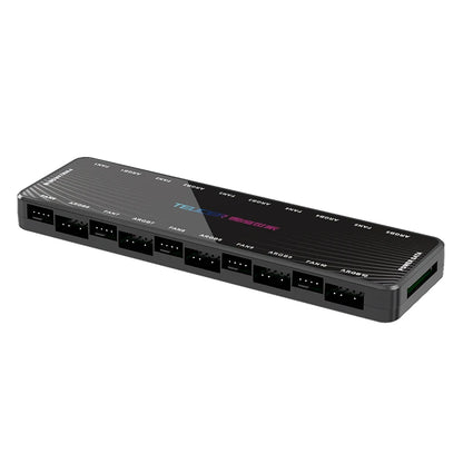 TEUCER  LP-10 ARGB/PWM HUB SATA Power Interface 5 Ports 5V 3pin ARGB and 5 Ports 4pin PWM HUB Fan 2 in 1 HUB Adapter
