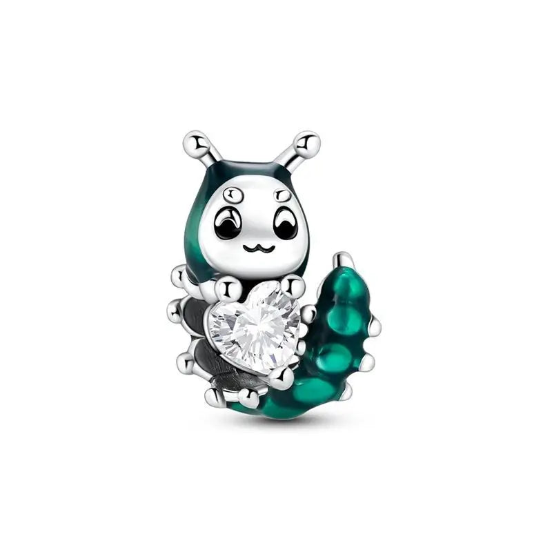 Colorful 925 Sterling Silver Mushroom Rabbit Beads & Toucan Dangle Charm Fits Bracelet Boutique Beautiful Pendant Gifts