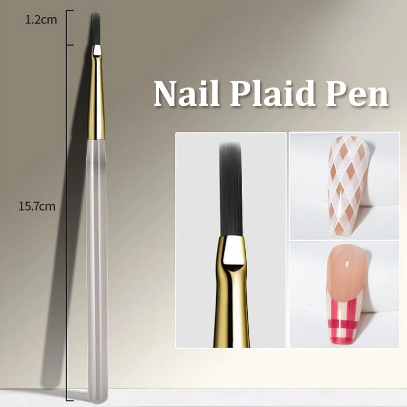 Nail Art UV Gel DIY Design Manicure Painting Brush Acrylic Lines Pen Stripes Grid Flower Butterfly Drawing Watercolor Brushes