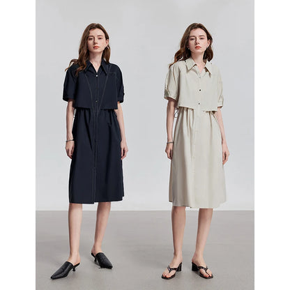 TOYOUTH Women Dress 2025 Summer New Elegant Dress 8529028