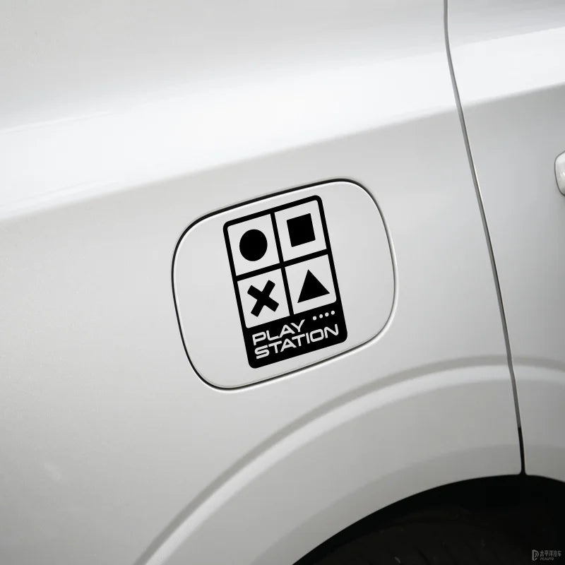 “PLAY STATION” STICKERs，for game player lover，funny&creative with high quality sticker for cars trucks motorcycles &laptops!