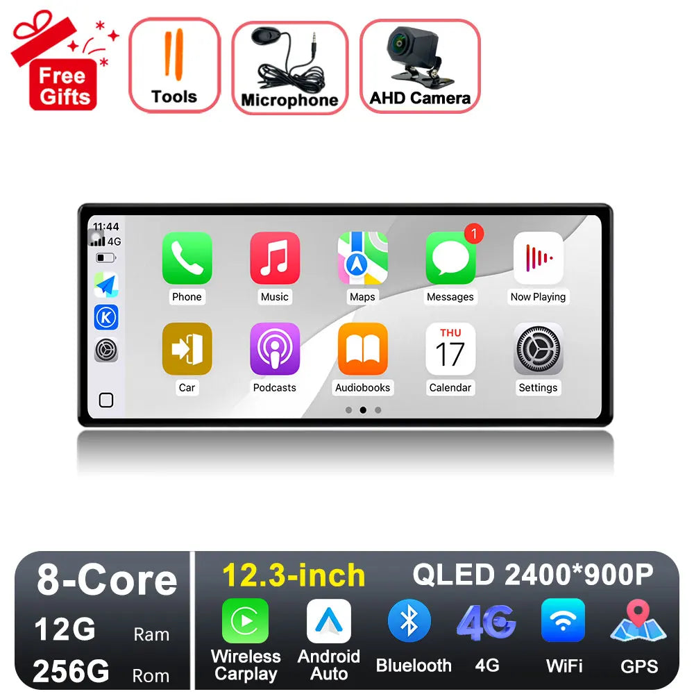 GPS Navigation Android 15 for Nissan Teana 2019-2021 DSP Stereo Bluetooth QLED Touch Screen WlFl 4G