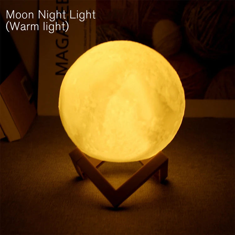 LED-Buchlampe mit Mondlicht und Galaxienlicht, Mond-Nachtlicht, Geschenkidee für Mädchen und Jungen zum Kindergeburtstag, Schlafzimmerdekoration, Innenbeleuchtung
