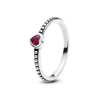 925 Sterling Silver Rings For Women Original Crown Love Heart Wishbone Engagement Wedding Rose Gold Crystal Ring Luxury Jewelry