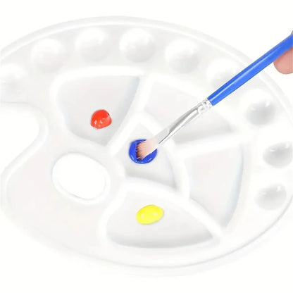 Painting Palette Multiple Options Available, Of Plastic, Reusable Art Tools Suitable For Gouache, Acrylic, Watercolor, Etc.