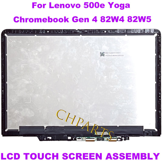 12.2“ 1920*1200 WUXGA For Lenovo 500e Yoga Chromebook Gen 4 82W4 82W5 LCD Touch Screen Assembly 5D11C95914 IPS 300nit 50%NTSC