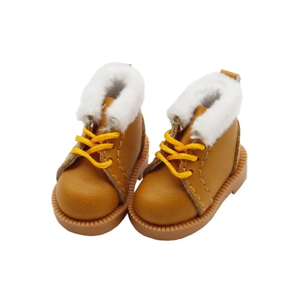 Doll Accessory Toy For 1/6 Blythes OB22 ob24 Dolls Doll Winter Boots Shoes Accessories Doll Clothes Accessories Mini Doll Shoes