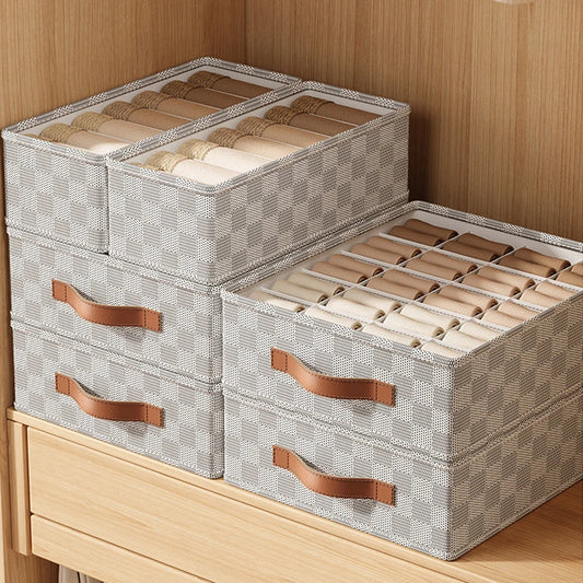 Fabric Box Storage Underwear Pants Organizer Cabinet Drawer Socks Organizer Wardrobe Clothes Storage Organizer For Bra T-Shirts