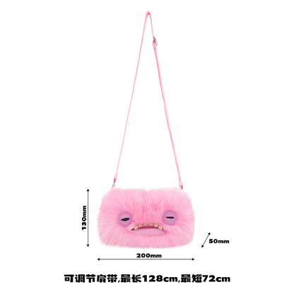 Fugglers Ugly Teeth Monster Bag Crossbody Cute Plush Wallet Plush Bag Fuggs Crossbody Bag with Shoulder Strap Animal Plushies