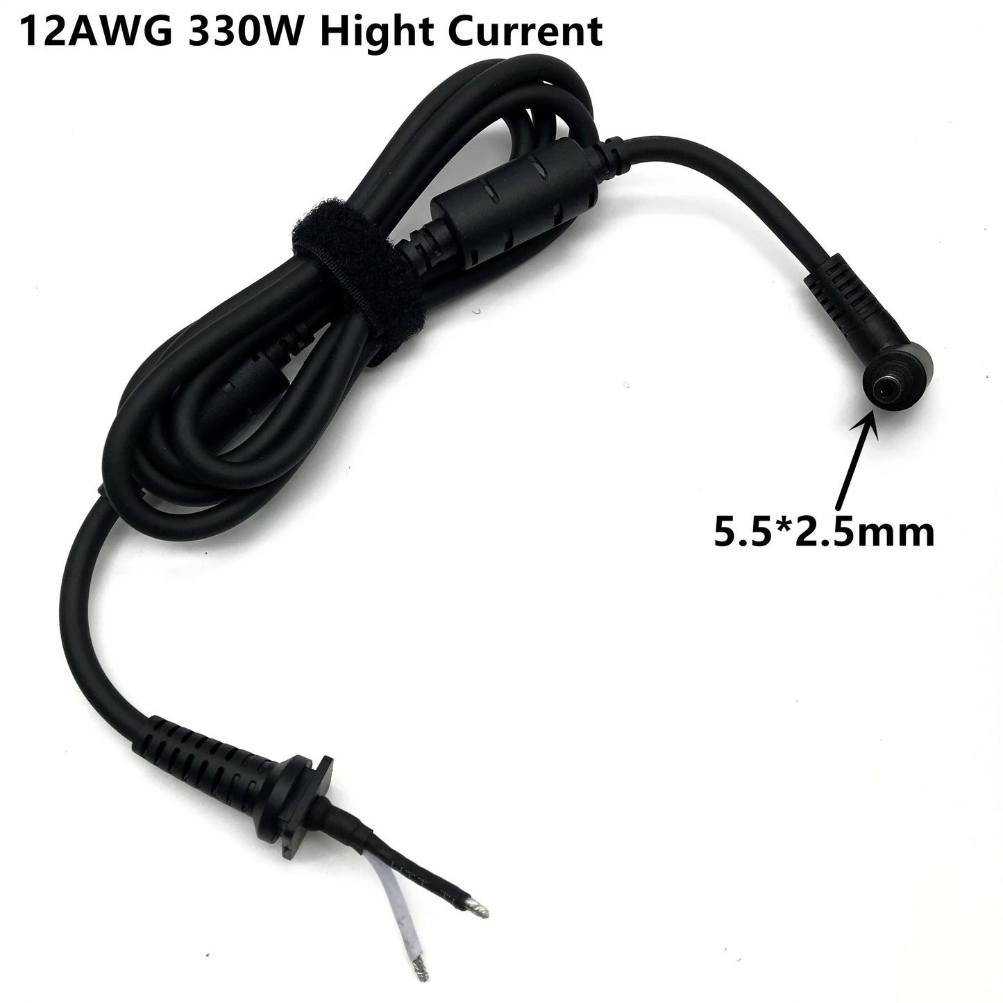 12AWG 330W Gleichstromkabel 5,5*2,5mm 1,5M Hohe Stromstärke für Toshiba Asus Lenovo Laptop-Adapter-Reparaturkabel
