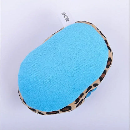 Dogs Toy, Cute Plush Slipper Shape, Squeaky, Chew Play, 1Pcs, Pet Puppy Supplies, Factory Direct Dog Toys, Blue