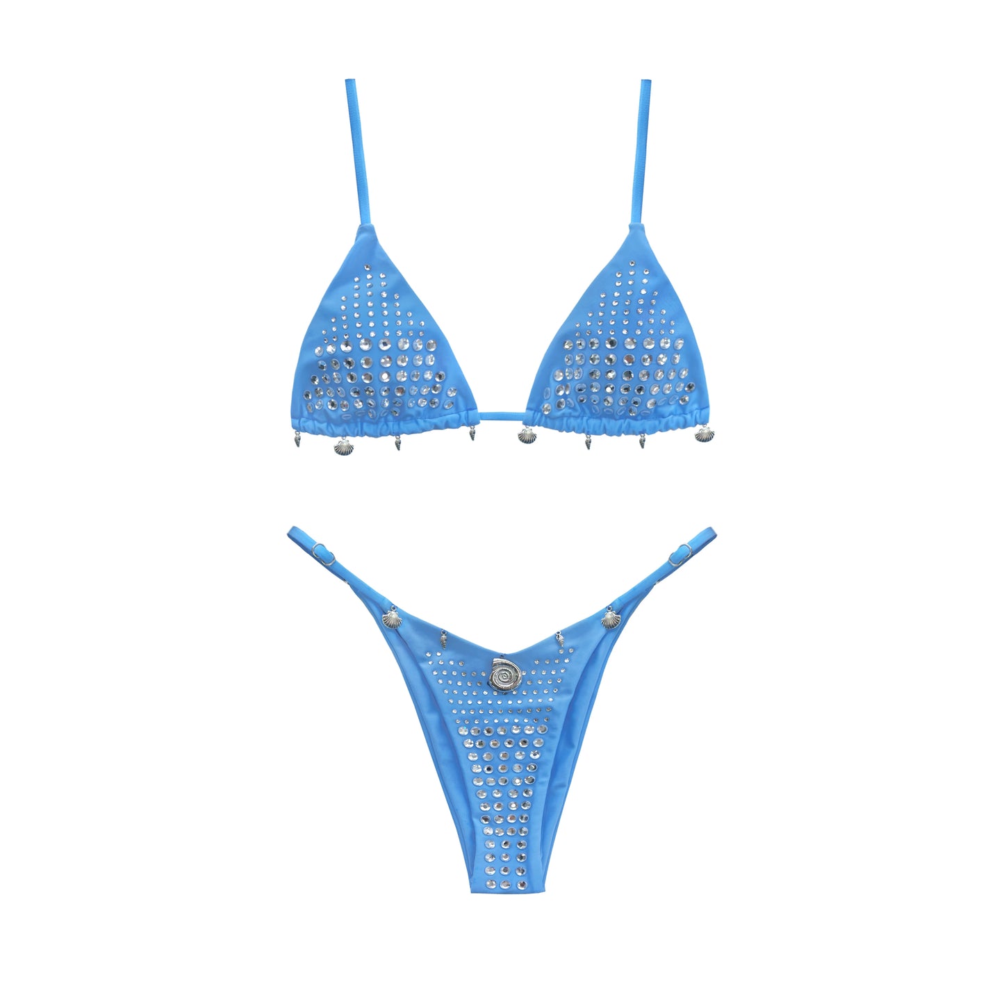 Bikini Swimsuit with Cover Up Rhinestones Brazilan Bikini Set Swimwear for Women Sexy Halter Bathing Suit Summer Female