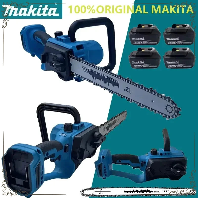 Makita Power Tool 2200W Portable Chainsaw Brushless Electric Chain Saw Rechargeable Cordless Graden Pruning Tools