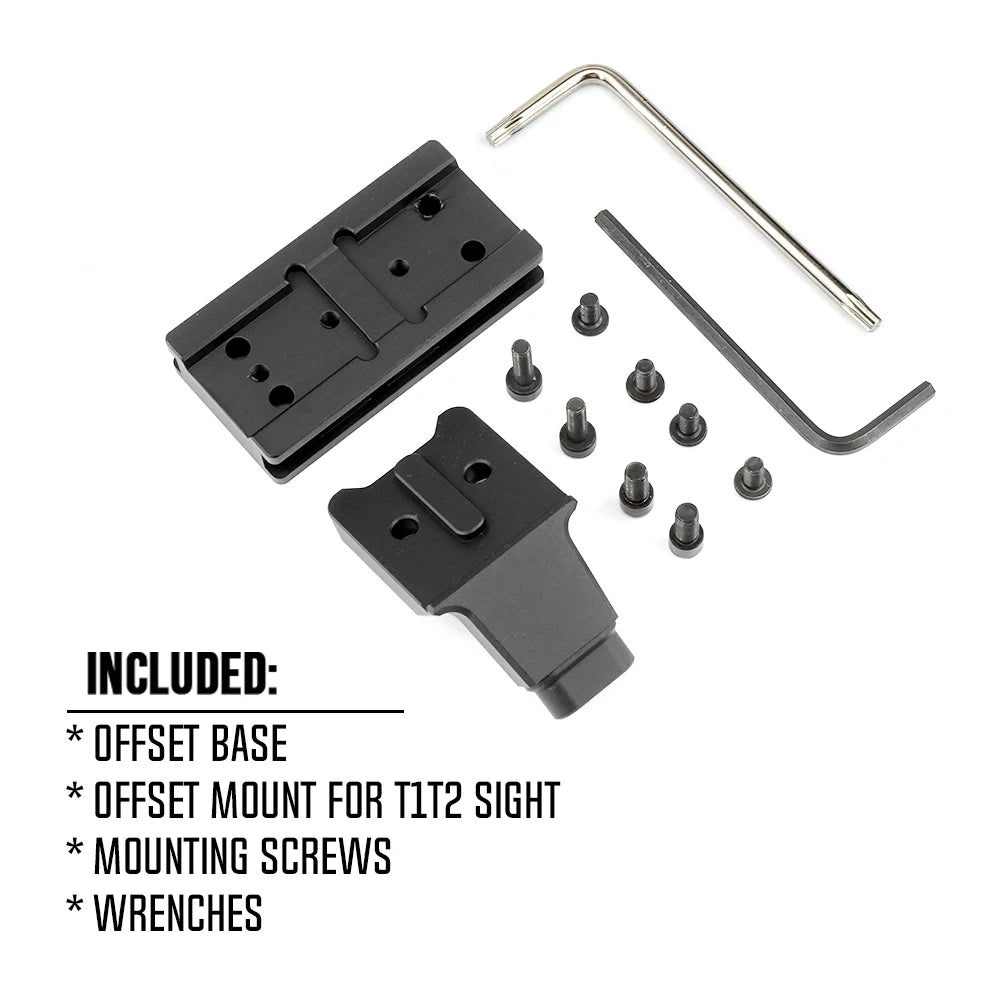 COMM C1 Modular Mount 1.54"/1.70" Optical Centerline Height 30/34mm Ring Size ScopeMount With Offset Optic Adapter