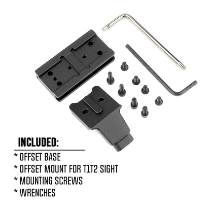 COMM C1 Modular Mount 1.54"/1.70" Optical Centerline Height 30/34mm Ring Size ScopeMount With Offset Optic Adapter