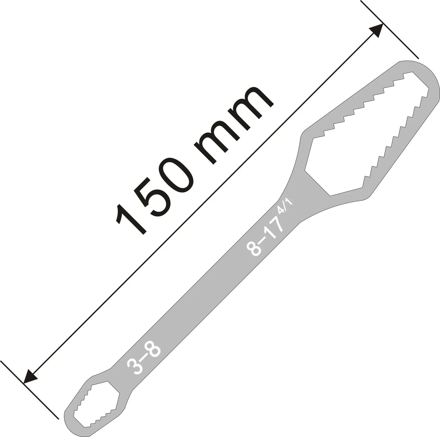 Universal Torque Wrench, Self-Locking Adjustable Eyeglass Wrench, Flat Wrench, Double-Ended Wrench, Factory Tools