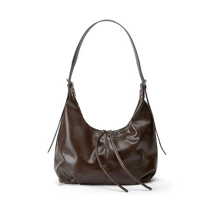 Korean Style tote bag Large Capacity Women's Crossbody Bag Casual Retro Single Shoulder Commuter Underarm Bag