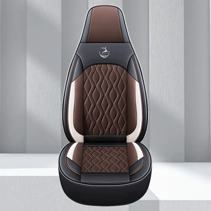 Universal Single  Car Seat Cover - Full-Wrap Design  Perforated PU Leather (Breathable & Durable), All-Season Fit for Most Cars