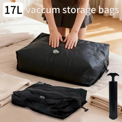 Vacuum Storage Bags Travel Essentials Suitcases Clothes Organizer Packaging Bag  Reusable Vacuum Compression Bag with Pump