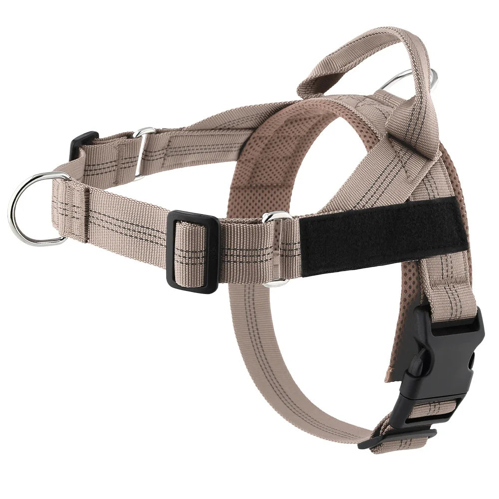 Anti-Pull Dog Chest Harness Adjustable Reflective Nylon Pupoy Vest with Dual D-Ring Breathable Mesh Walking Harness Pet Supplies