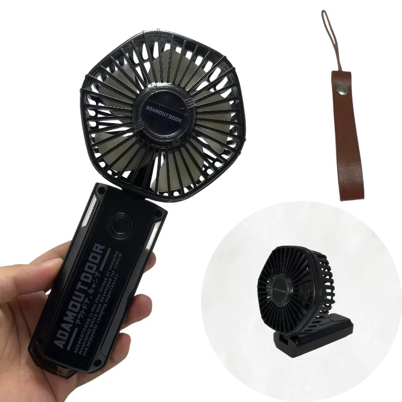 Portable Handheld Fan with Removable Battery,3-Speed Wind,115° Foldable Personal Fan for Travel, Office, Outdoor