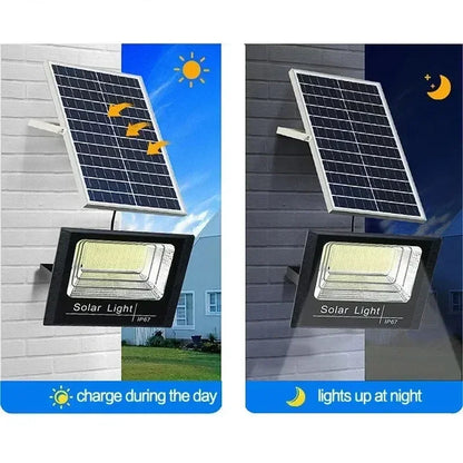 Solar Powered Lighting Automatically Lights Up In The Dark And Projects Light For Home Users Outdoor Lights Are Waterproof And