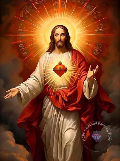 Jesus Christ Cross Diamond Painting Kit 5D DIY Diamond Embroidery Cross Stitch Handmade Art Gift Crafts Home Decor Gift