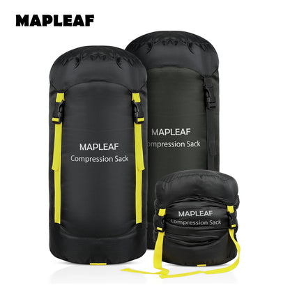 MAPLEAF Sleeping Bag Compression Sack Water Resistant Storage Bag Compression Bags Outdoor Backpacking Compression Stuff Sack
