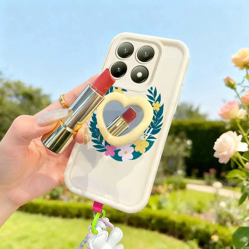 3pcs( Colorful garland  Phone Case+Lanyard+Craft Embellishments) for Xiaomi 15T/15TPro/14/14T/17Pro/14TPro/17 ProMax  Phone Case