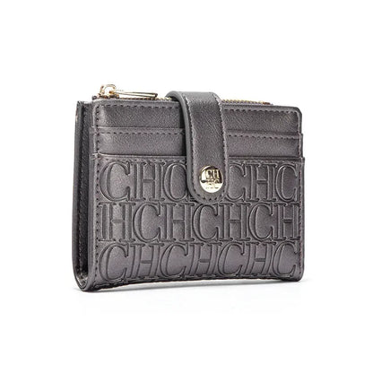 CH New Classic Folding Money Clip Compact Lightweight Luxury Brand Design Sense Letter Decoration Card Bag Women Zero Wallet