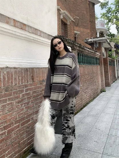 Soft Plush Women's Shoulder Bag Y2K Style Winter Furry Hobo Clutch Purse Fashionable Ladies Underarm Handbag Simple Design