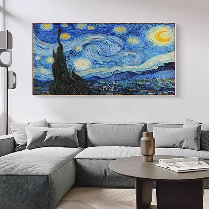 Impressionist Monet Van Gogh Famous Paintings Bedroom Wall Decor Mural Hotel Landscape Canvas Posters and Prints Room Picture