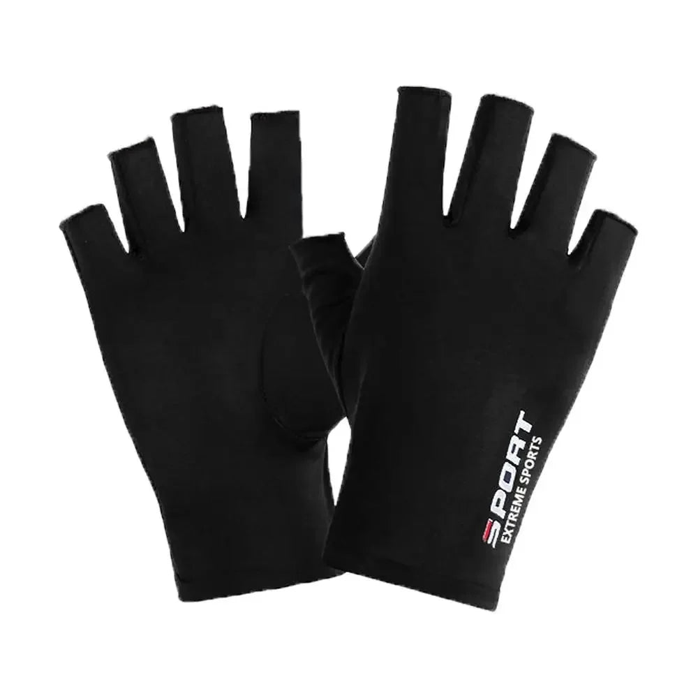 Sun Protection Gloves Half Finger Gloves Ice Silk Screen Gloves Men Fishing Gloves Women Gloves Summer Sunscreen Gloves