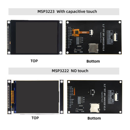 3.2inch SPI TFT LCD Screen Colorful IPS capacitive Touch Display Module ILI9341 240*320 IPS For Esp32&arduino