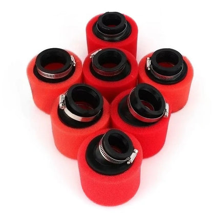 Foam Air Filter 35mm 38mm 42mm 45mm 48mm 50mm 60mm Sponge Cleaner Moped Scooter Dirt Pit Bike Motorcycle Black and Red