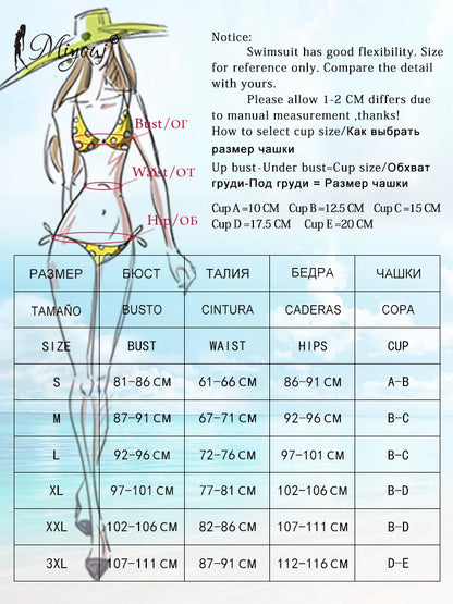 Miyouj 2025 Biquin Bow Bikinis Pleated Swimsuit Women Plaid Print Bikini Set Sexy Swimwear Push Up Beachwear Low Waist Bath Suit